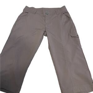 Columbia Womens Brown Button Front Cargo Hiking Pants with Pockets Size 6